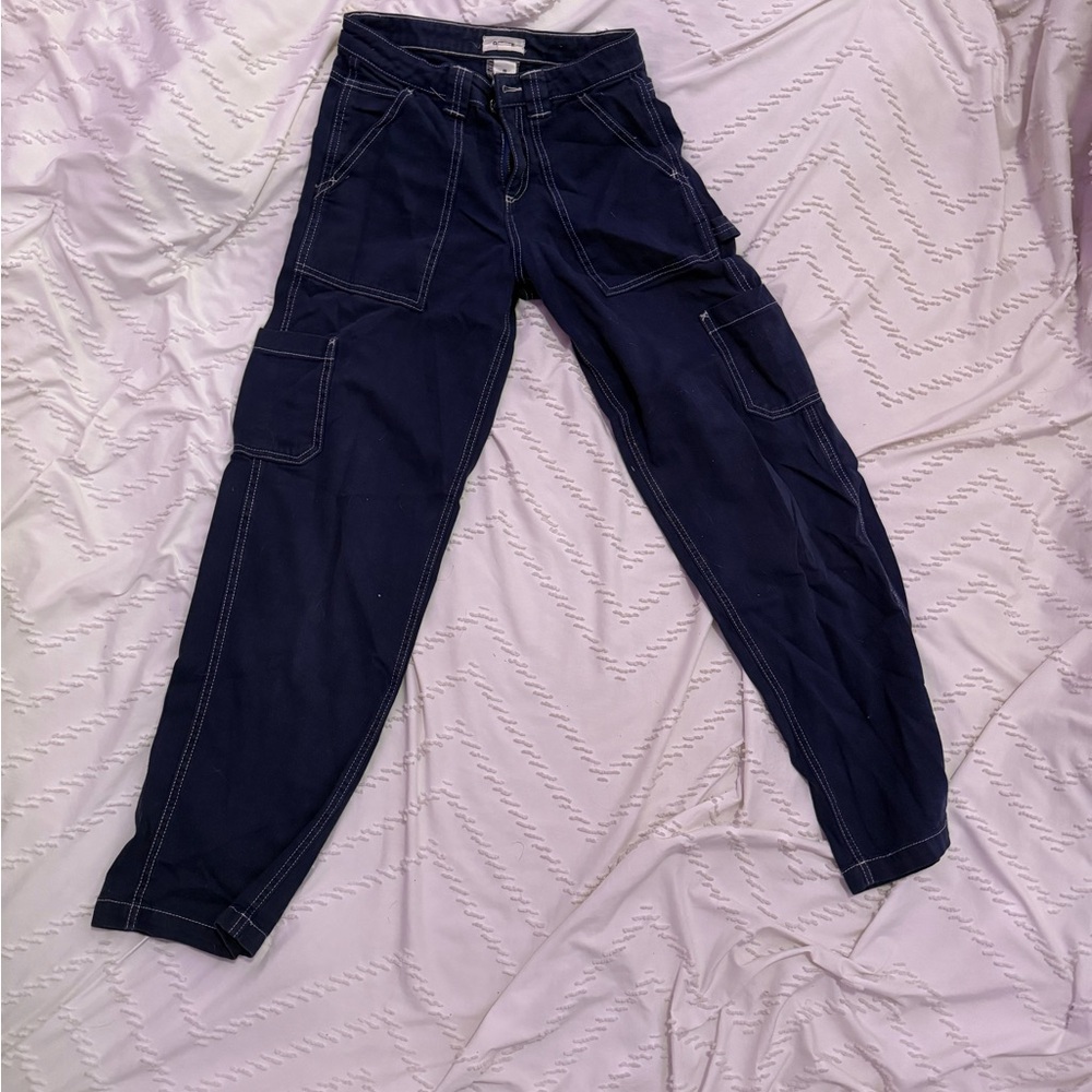 Navy Blue Cargo Pants